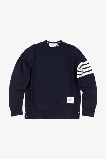 Thom Browne Diagonal Stripe Hem Cut Crew Neck Sweatshirt MJT021H 00535 461 934 139104664 [P]