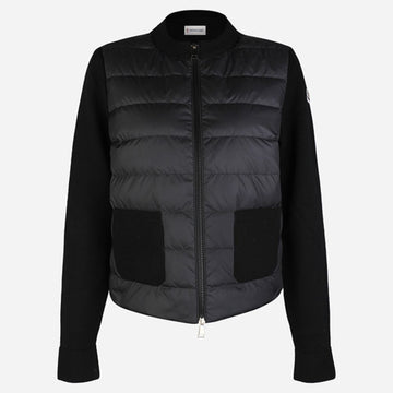MONCLER Damen Logo Stepp-Mix Zip-Jacke Schwarz 158228849 [P]