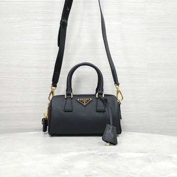PRADA Top Handle Bag aus Saffiano-Leder Schwarz 1BB846 158236688 [P]