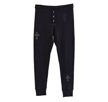 CHROME HEARTS レザー パッチ ワッフル レギンス M 156310171 [P]