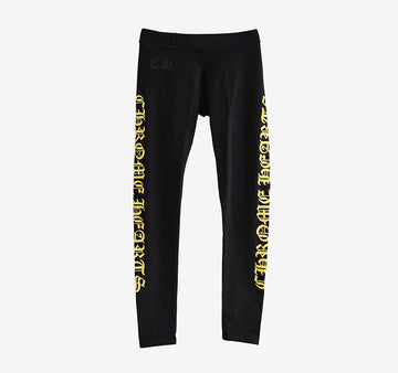 CHROME HEARTS レタリングロゴレギンス XS ブラック L335CLJ2 157333345 [P]