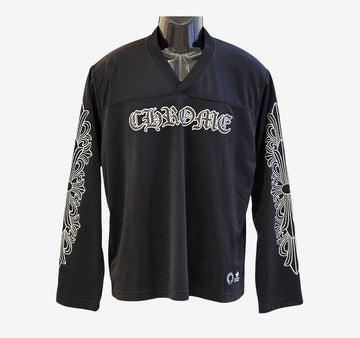 Chrome Hearts Unused Horseshoe Mesh Jersey Long Sleeve S Size Black QUDJ84JX 156945796 [P]