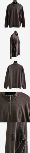 Chrome Hearts Half Zip-Up XL Charcoal Gray F0MZY25D 157178925 [P]