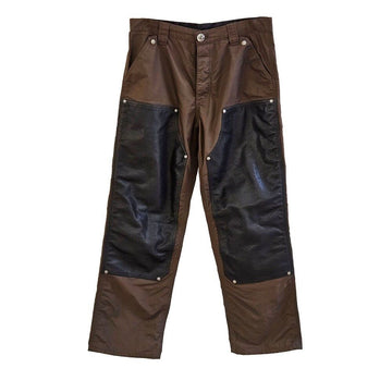 CHROME HEARTS Unbenutzte Nylon Leder-Patch Carpenter Hose 6368U5JU 155954774 [P]
