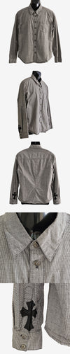 CHROME HEARTS Lederpatch Hemd UIYC9OE6 157179028 [P]