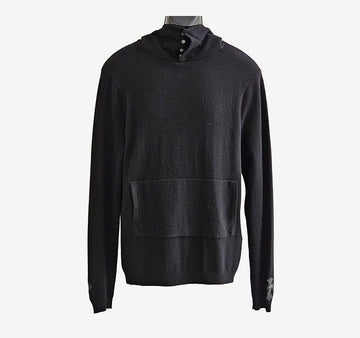 Chrome Hearts Tiny Charm Patch Polo Knit Black C0101C007 158172990 [P]