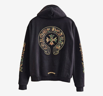 Chrome Hearts Camo Horseshoe Hoodie Black M16AK7XH 157846281 [P]