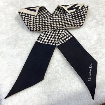 Dior Silk 30 Monte Carlo Black and White Houndstooth Scarf 94MON106I60630J070406 158243017 [P]