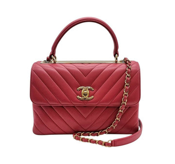 CHANEL Trendy CC Top Handle Shoulder Bag Pink CHB090912 151516886 [P]