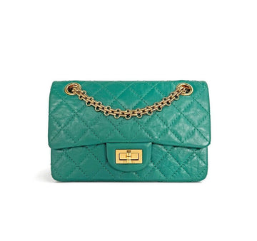 CHANEL 2.55 Handbag Green 28 RV34W8SU 154442066 [P]