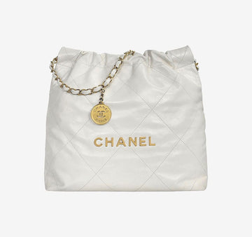 CHANEL 22 Small Shoulder Bag White VV4OD2EA 157264806 [P]