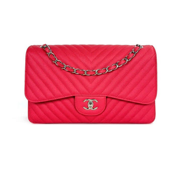CHANEL Klassische Chevron Caviar Klappkette Tasche 25 7U6CT4PZ 155451149 [P]