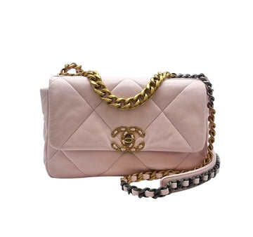 CHANEL 19 Medium Shoulder Bag Pink CHB080513 151516919 [P]