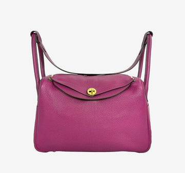 Hermes Lindy 34 Rose Poupre Clemence Stamp 5CIPL9DJ 158125036 [P]