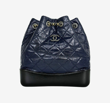 CHANEL Rucksack Klein Navy A94485 157638350 [P]