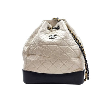CHANEL Gabrielle Backpack White CHB083104 151517252 [P]