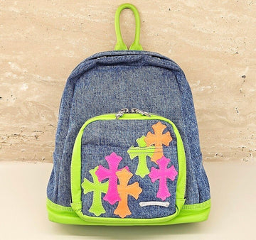CHROME HEARTS Gebrauchter Mehrfarbiger Denim-Rucksack 0BHUYLFC 152900040 [P]