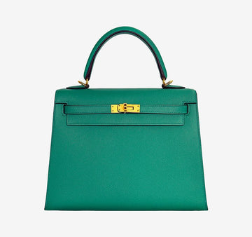 Hermes Unused Kelly Bag 25 Bert Jade U M99PTTHD 157335601 [P]