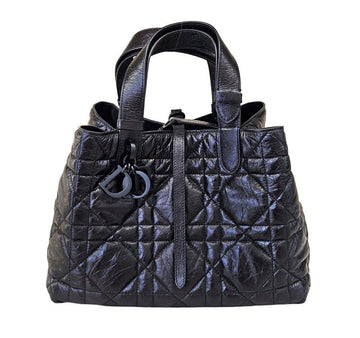 Dior Unused Black Macro Crinkle Cannage 42TOLXBG 155010461 [P]