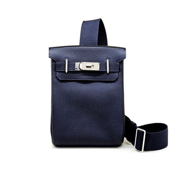 Hermes Birkin HAC Ador Blue Nuit Togo Silver U UBY236CT 154509897 [P]