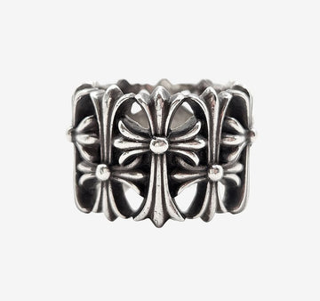 Chrome Hearts Cemetery Ring Size 15 Silver W4Y2VICL 157847047 [P]