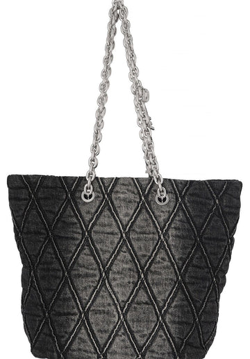 DIESEL Einkaufsbeutel Tasche M BAG Schwarz Denim X10467 P6330 T8013 154254452 [P]