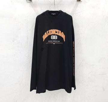 BALENCIAGA ロゴプリントオーバーロングスリーブTシャツ 153966549 [P]