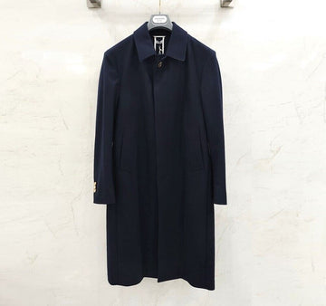Thom Browne Single Breasted Three Stripe Wool Coat MOU559A 130287571 [P]