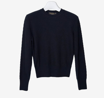 LORO PIANA カシミアニット ネイビー 81WYUKIO 158332035 [P]