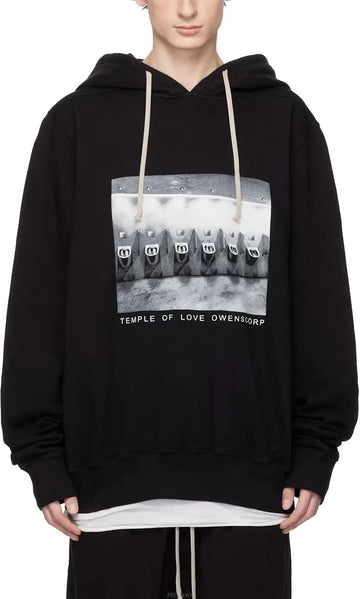 Rick Owens Oversized Hoodie Black Milk 157337483 [P]