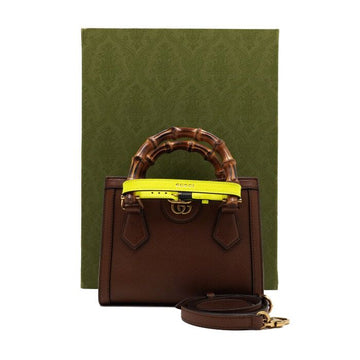 Gucci Diana Bamboo Mini Tote Bag and Shoulder Bag 655661 158357911 [P]