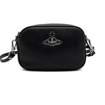 VIVIENNE WESTWOOD ブラックアナカメラバッグショルダーバッグ兼クロスバッグ aa65694 158357940 [P]