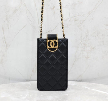 CHANEL CC Logo Handyhalter Kette Mini Schultertasche AP2981 144755522 [P]