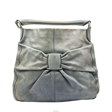 Salvatore Ferragamo Gancini Leather Shoulder Bag 9344705219 157693374 [P]