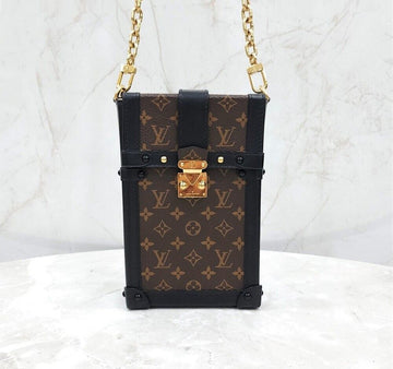 LOUIS VUITTON Pochette Trunk Vertikale Kettenhandtasche 127317042 [P]