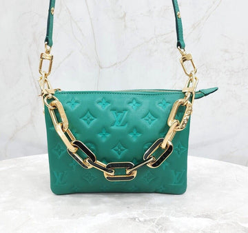 Louis Vuitton Green Coussin BB Chain Shoulder Bag 139482948 [P]