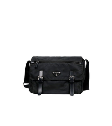 Prada Black Nylon Double Crossbody Bag 61516 158364285 [P]