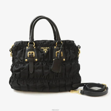 PRADA Gopré Tote Bag Crossbody Schwarz 9484041589 158372299 [P]