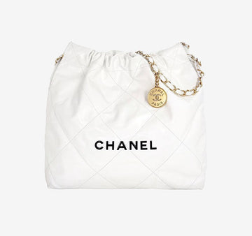 CHANEL Kleine Schultertasche Weiß 22 158373075 [P]