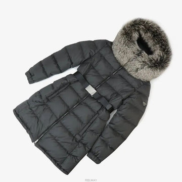 PRADA フードファー ロングパディング 40サイズ 291520 158373118 [P]