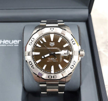 Tag Heuer Aqua Racer Metal Watch Brown Dial 137610044 [P]
