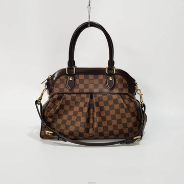 Louis Vuitton Damier Ebene Canvas PM Tote and Shoulder Bag 158365509 [P]