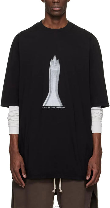 Rick Owens Jumbo SS T Black Milk 157337190 [P]