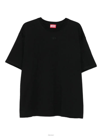 Diesel Short Sleeve T-Shirt Black A21562 0PLAT 9XX 157435701 [P]