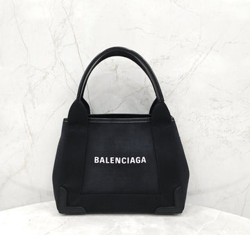 Balenciaga Black Logo Cabas Top Handle Tote Bag XS 390346 153250971 [P]