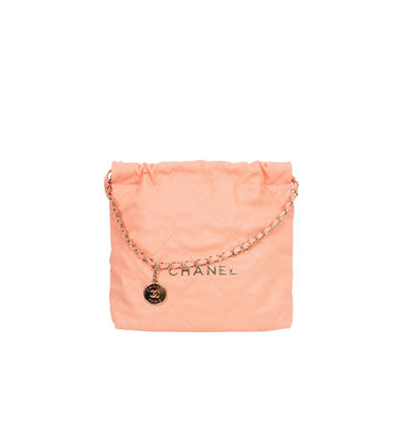 CHANEL Koral Kaviar 22 Tasche Innenschild 64489 158396794 [P]