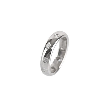 TIFFANY & CO Etoile Platin Diamant Ring 9 4MM 7243226438 75875818 [P]