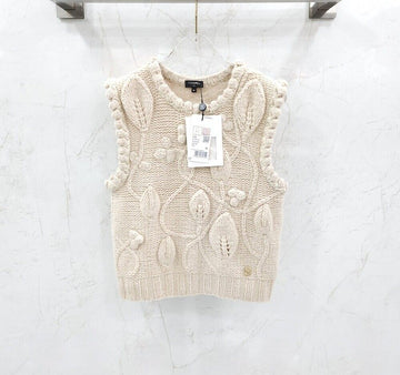 CHANEL Cashmere Knit Top Vest P70510 154864169 [P]