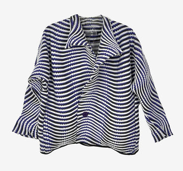 ISSEY MIYAKE Pleats Wave Jacket 2 Size CP45420H 158403791 [P]