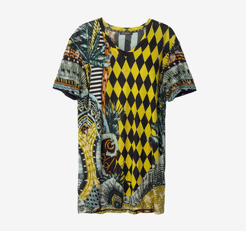 BALMAIN トロピカルプリントTシャツ AFD033690N 158404568 [P]